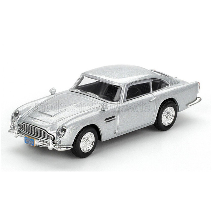 MINI GT ASTON MARTIN DB5 1964 - 007 JAMES BOND - CASINO ROYALE - JAPANESE BLISTER PACKAGING - SILVER 1/64