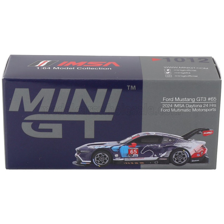 MINI GT FORD USA MUSTANG GT3 5.4L V8 TEAM MULTIMAC MOTORSPORTS N 65 IMSA 24h DAYTONA 2024 JOEY HAND - DIRK MULLER - FREDERIC