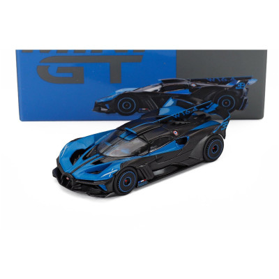 MINI GT BUGATTI BOLIDE W16 8.0 FOUR-TURBO 1850hp 500km/h LHD 2020 - BLUE BLACK 1/64