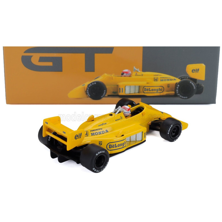 MINI GT LOTUS F1 99T HONDA ELF N 11 MONACO GP 1987 SATORU NAKAJIMA - YELLOW 1/64
