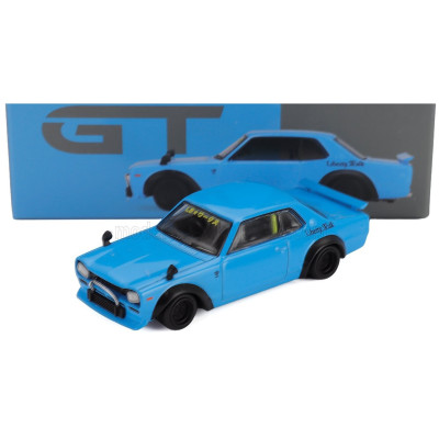 MINI GT NISSAN SKYLINE LB WORKS HAKOSUKA COUPE 1969 - BABY BLUE 1/64