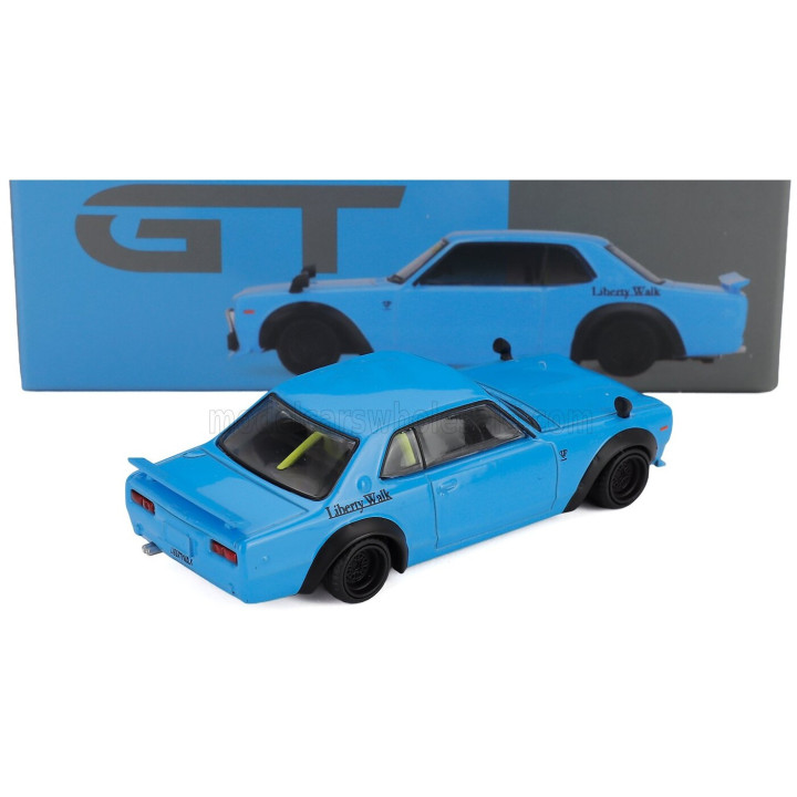 MINI GT NISSAN SKYLINE LB WORKS HAKOSUKA COUPE 1969 - BABY BLUE 1/64
