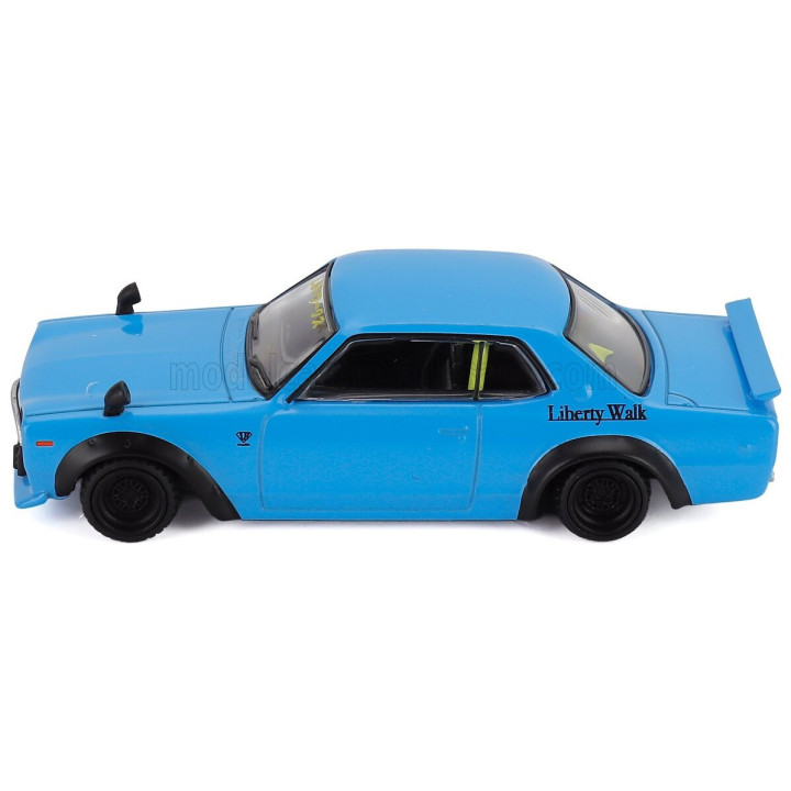 MINI GT NISSAN SKYLINE LB WORKS HAKOSUKA COUPE 1969 - BABY BLUE 1/64