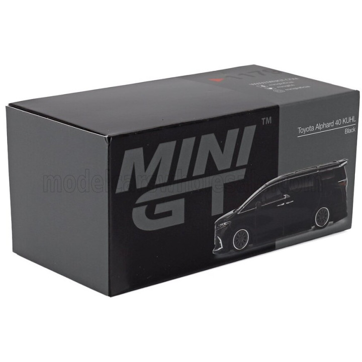 MINI GT TOYOTA ALPHARD 40 MINIVAN LHD 2025 - BLACK 1/64