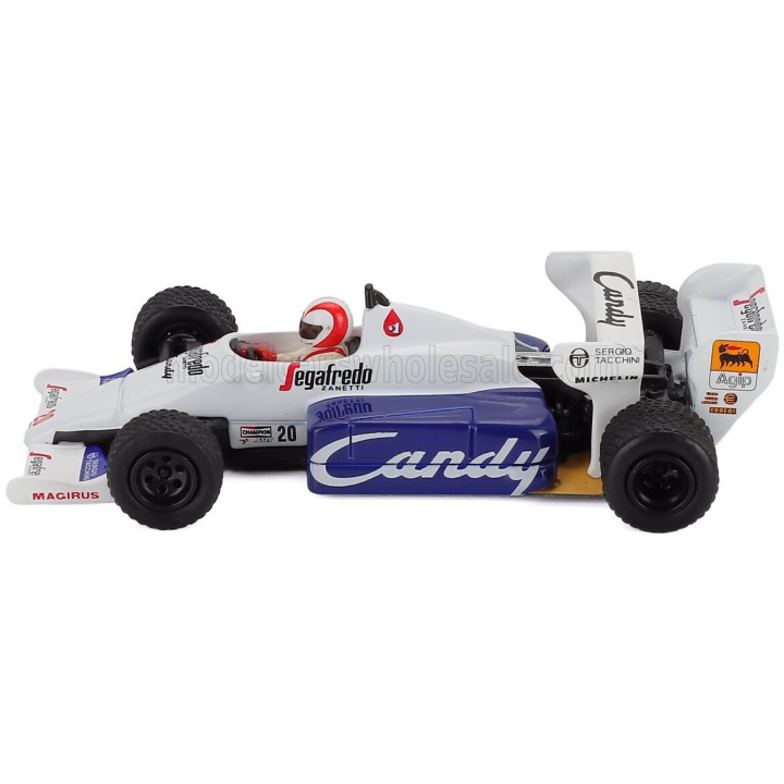 MINI GT TOLEMAN F1 TG184 HART TURBO N 20 MONACO GP 1984 JOHNNY CECOTTO - BLUE WHITE RED 1/64