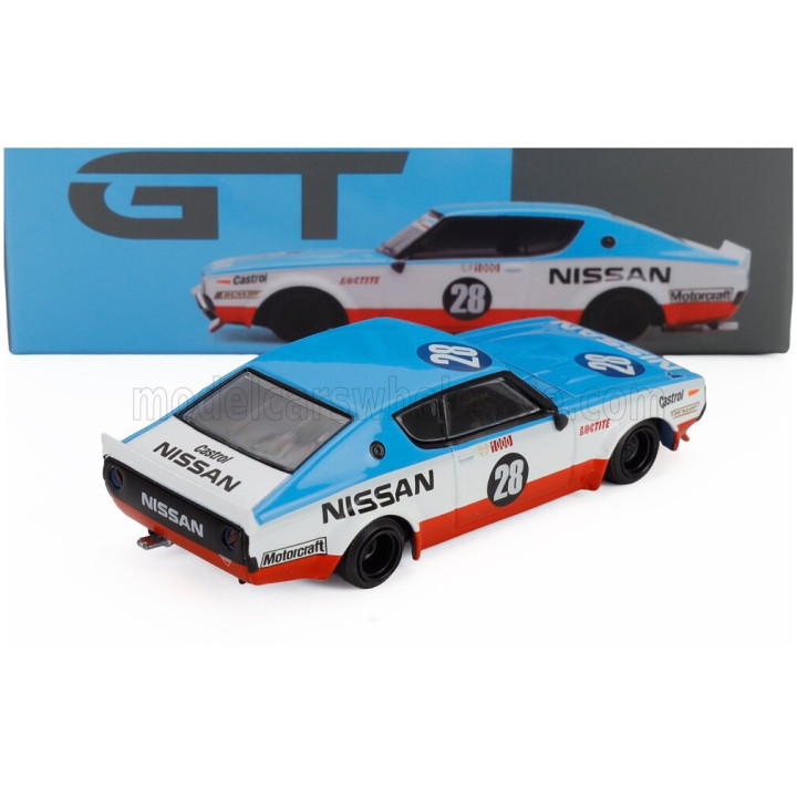 MINI GT NISSAN SKYLINE 2000 GT-R (KPGC110) LB WORKS N 28 RHD 2024 - WHITE BLUE RED 1/64