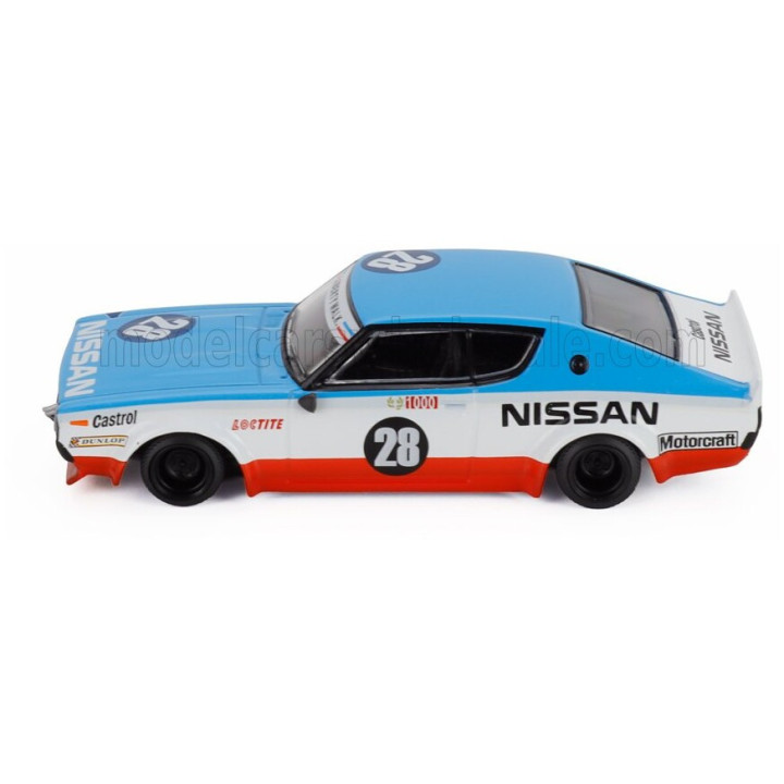 MINI GT NISSAN SKYLINE 2000 GT-R (KPGC110) LB WORKS N 28 RHD 2024 - WHITE BLUE RED 1/64