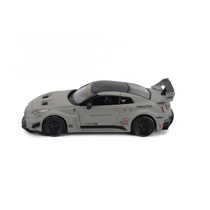 MINI GT NISSAN GT-R (R35) LB-SUPER SILHOUETTE 1 VERSION 2023 - MATT GREY 1/64