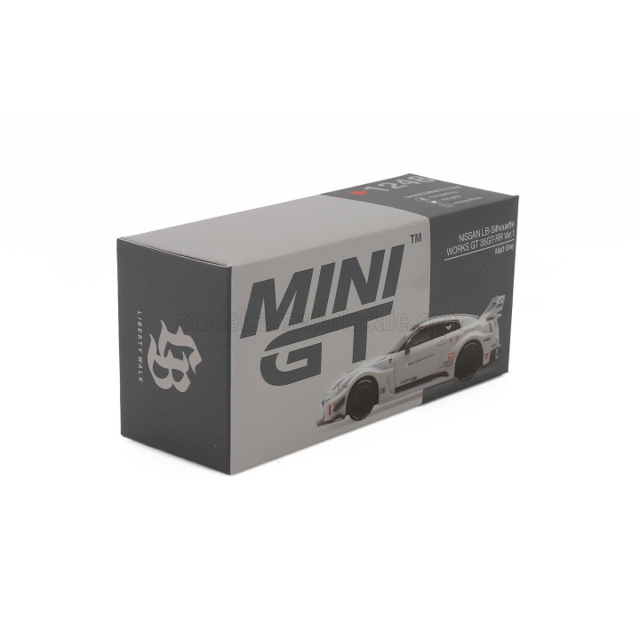 MINI GT NISSAN GT-R (R35) LB-SUPER SILHOUETTE 1 VERSION 2023 - MATT GREY 1/64