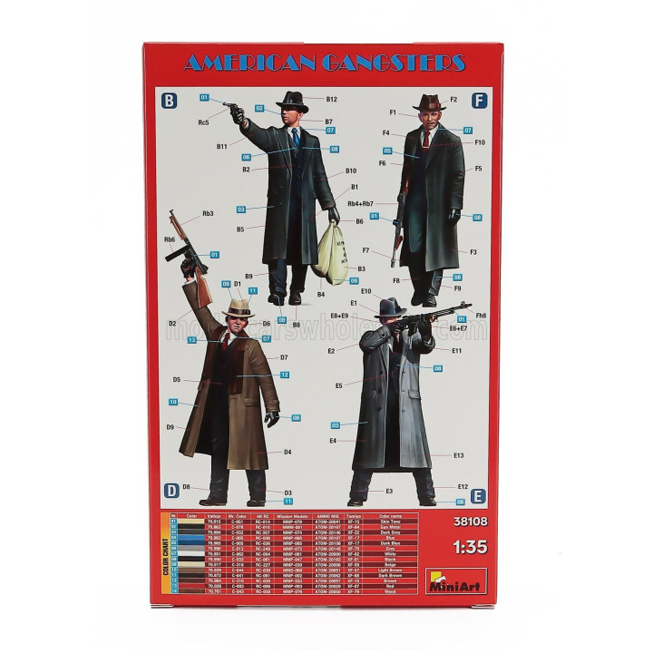 MINIART FIGURES AMERICAN GANGSTER 1/35