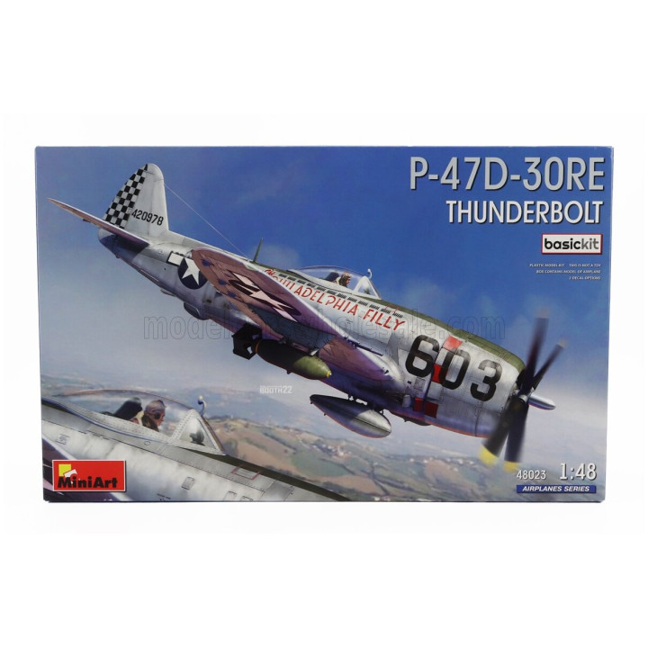 MINIART DRAGON WINGS P-47D-30 THUNDERBOLT AIRPLANE MILITARY 1942 1/48