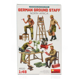 MINIART FIGURES GERMAN GROUND STAFF NORTH AFRICA 1/48