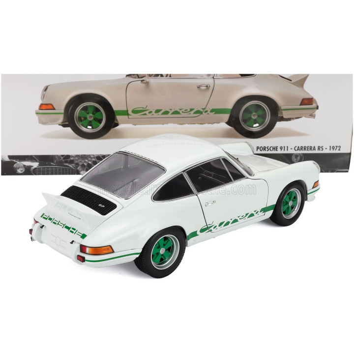 MINICHAMPS PORSCHE 911 2.7 CARRERA RS COUPE 1972 - WHITE GREEN 1/18