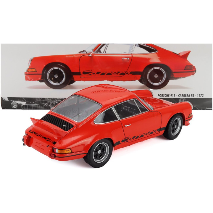 MINICHAMPS PORSCHE 911 2.7 CARRERA RS COUPE 1972 - RED BLACK 1/18