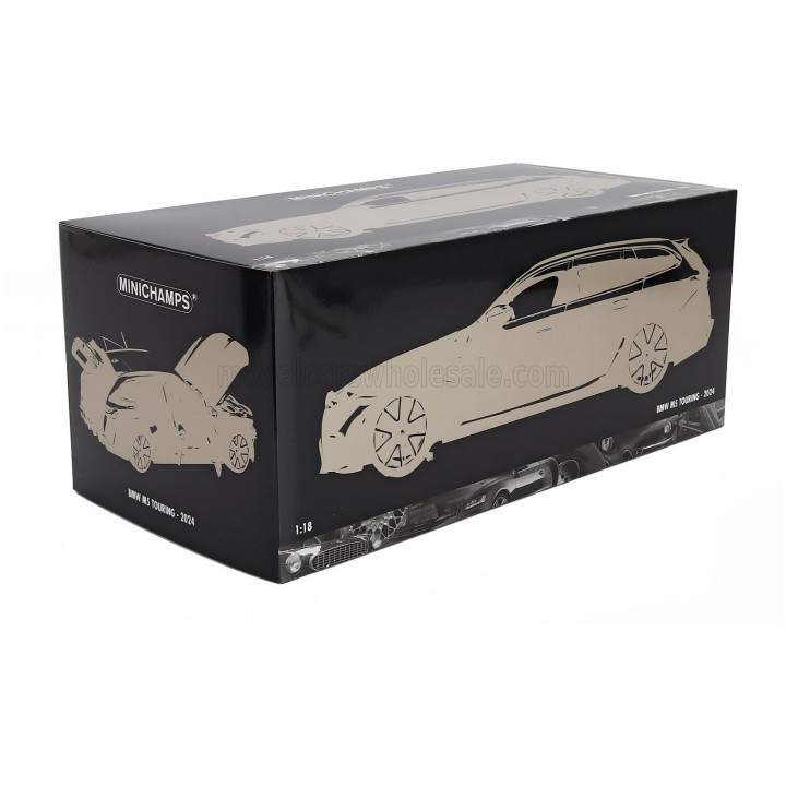 MINICHAMPS BMW 5-SERIES M5 (G99) TOURING SW STATION WAGON 2024 - GREY MET 1/18