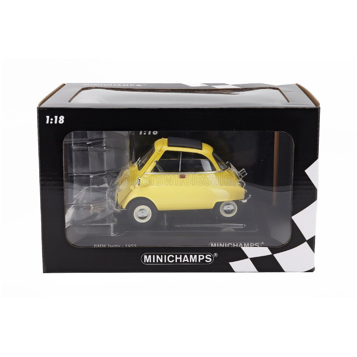 MINICHAMPS BMW ISETTA 1955 - YELLOW 1/18