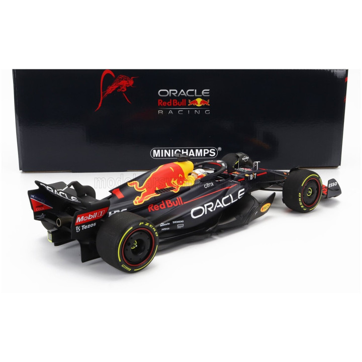 MINICHAMPS RED BULL F1 RB18 TEAM ORACLE RED BULL RACING N 1 WINNER FRENCH GP WORLD CHAMPION 2022 MAX VERSTAPPEN - MATT BLUE