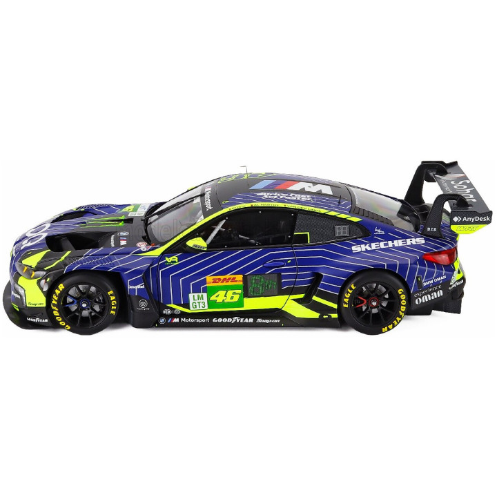 MINICHAMPS BMW 4-SERIES M4 GT3 EVO 3.0L TURBO TEAM WRT N 46 1812km QATAR 2025 VALENTINO ROSSI - KELVIN VAN DER LINDE - AHMAD AL