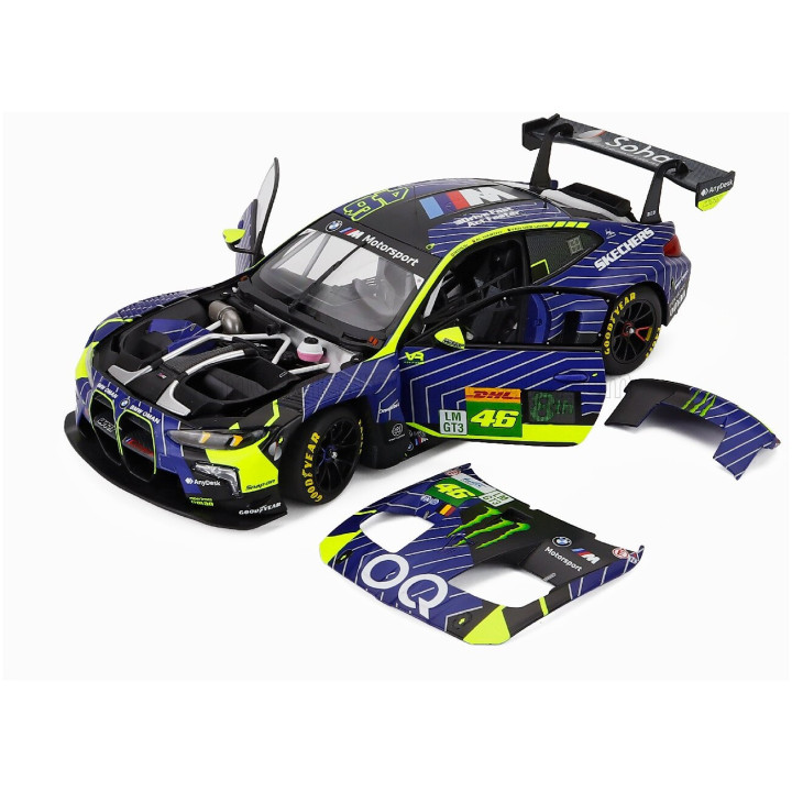 MINICHAMPS BMW 4-SERIES M4 GT3 EVO 3.0L TURBO TEAM WRT N 46 1812km QATAR 2025 VALENTINO ROSSI - KELVIN VAN DER LINDE - AHMAD AL