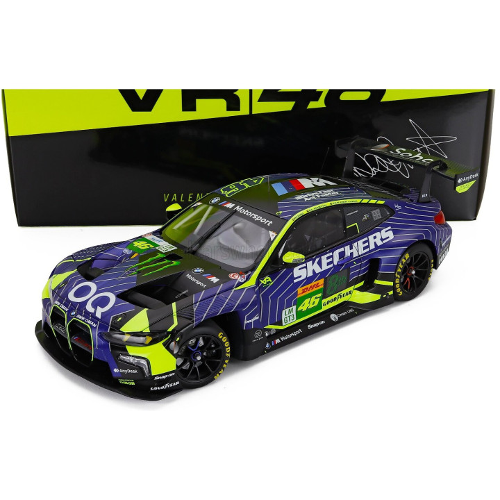 MINICHAMPS BMW 4-SERIES M4 GT3 EVO 3.0L TURBO TEAM WRT N 46 POLE POSITION 6h IMOLA 2025 VALENTINO ROSSI - KELVIN VAN DER LINDE