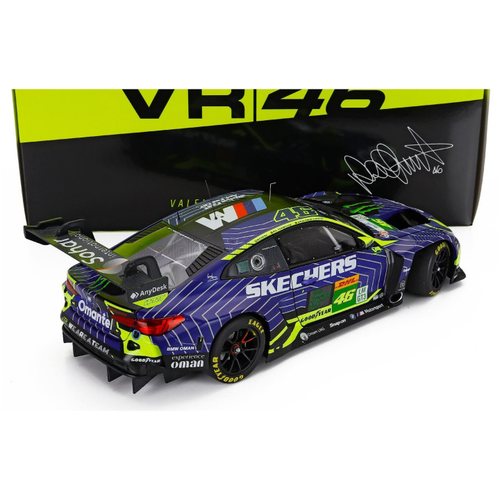 MINICHAMPS BMW 4-SERIES M4 GT3 EVO 3.0L TURBO TEAM WRT N 46 POLE POSITION 6h IMOLA 2025 VALENTINO ROSSI - KELVIN VAN DER LINDE