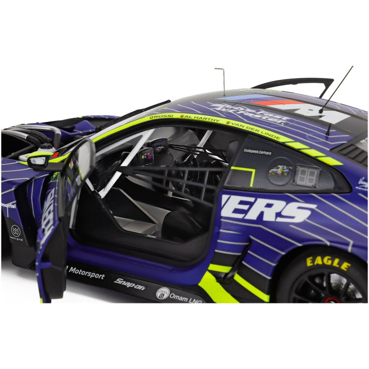 MINICHAMPS BMW 4-SERIES M4 GT3 EVO 3.0L TURBO TEAM WRT N 46 POLE POSITION 6h IMOLA 2025 VALENTINO ROSSI - KELVIN VAN DER LINDE