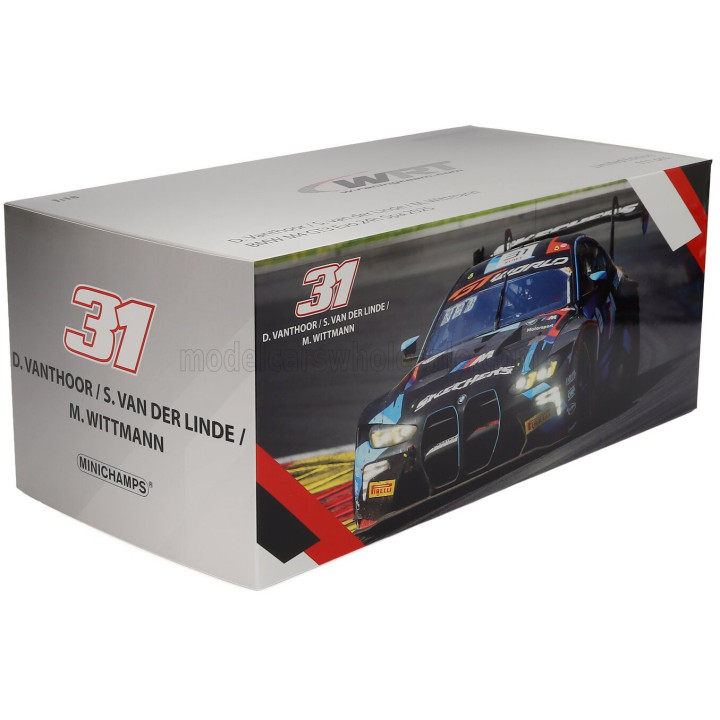 MINICHAMPS BMW 4-SERIES M4 GT3 EVO 3.0L TURBO TEAM WRT N 31 24h SPA 2025 SHELDON VAN DER LINDE - DRIES VANTHOOR - MARCO