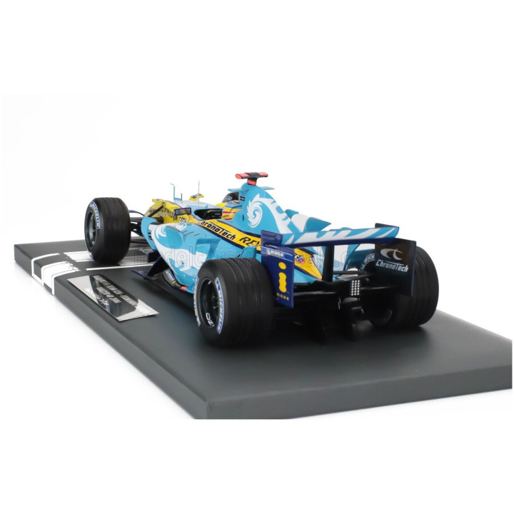 MINICHAMPS RENAULT F1 R26 TEAM MILD SEVEN RENAULT F1 N 1 WORLD CHAMPION TURKISH GP 2006 FERNANDO ALONSO - LIGHT BLUE YELLOW 1/18