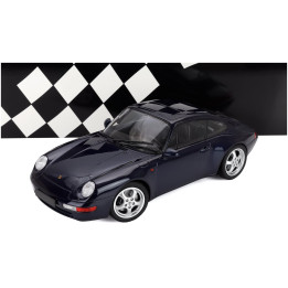 MINICHAMPS PORSCHE 911 993 COUPE 1993 - BLUE MET 1/18