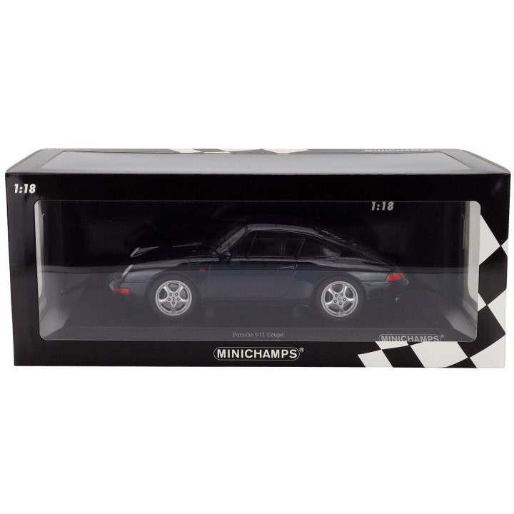 MINICHAMPS PORSCHE 911 993 COUPE 1993 - BLUE MET 1/18