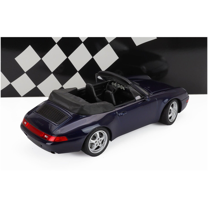 MINICHAMPS PORSCHE 911 993 CABRIOLET OPEN 1994 - BLUE MET 1/18
