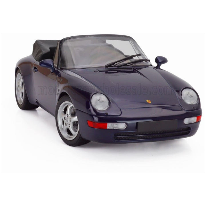 MINICHAMPS PORSCHE 911 993 CABRIOLET OPEN 1994 - BLUE MET 1/18