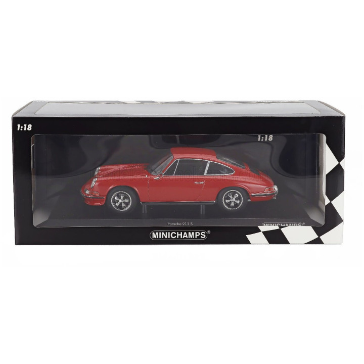 MINICHAMPS PORSCHE 911S COUPE 1972 - RED 1/18