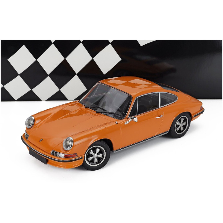MINICHAMPS PORSCHE 911S COUPE 1972 - ORANGE 1/18
