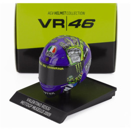 MINICHAMPS AGV CASCO HELMET VALENTINO ROSSI N 46 MOTOGP MUGELLO 2009 - VARIOUS 1/10