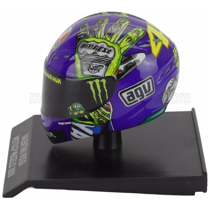 MINICHAMPS AGV CASCO HELMET VALENTINO ROSSI N 46 MOTOGP MUGELLO 2009 - VARIOUS 1/10