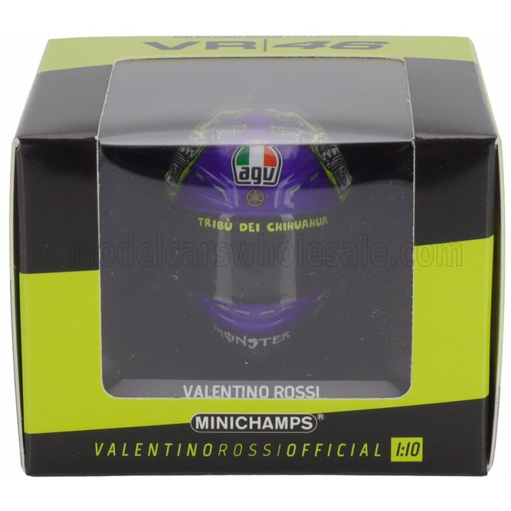 MINICHAMPS AGV CASCO HELMET VALENTINO ROSSI N 46 MOTOGP MUGELLO 2009 - VARIOUS 1/10