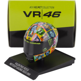 MINICHAMPS AGV CASCO HELMET VALENTINO ROSSI N 46 MOTOGP LAGUNA SECA 2010 - VARIOUS 1/10