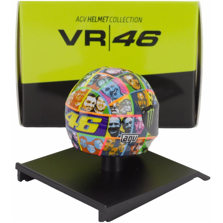 MINICHAMPS AGV CASCO HELMET VALENTINO ROSSI N 46 MOTOGP LAGUNA SECA 2010 - VARIOUS 1/10