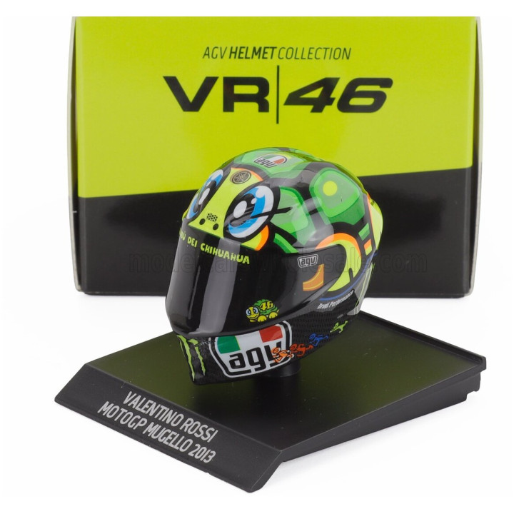 MINICHAMPS AGV CASCO HELMET VALENTINO ROSSI N 46 MOTOGP MUGELLO 2013 - VARIOUS 1/10