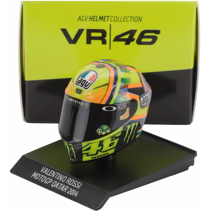 MINICHAMPS AGV CASCO HELMET VALENTINO ROSSI N 46 MOTOGP QATAR 2014 - VARIOUS 1/10