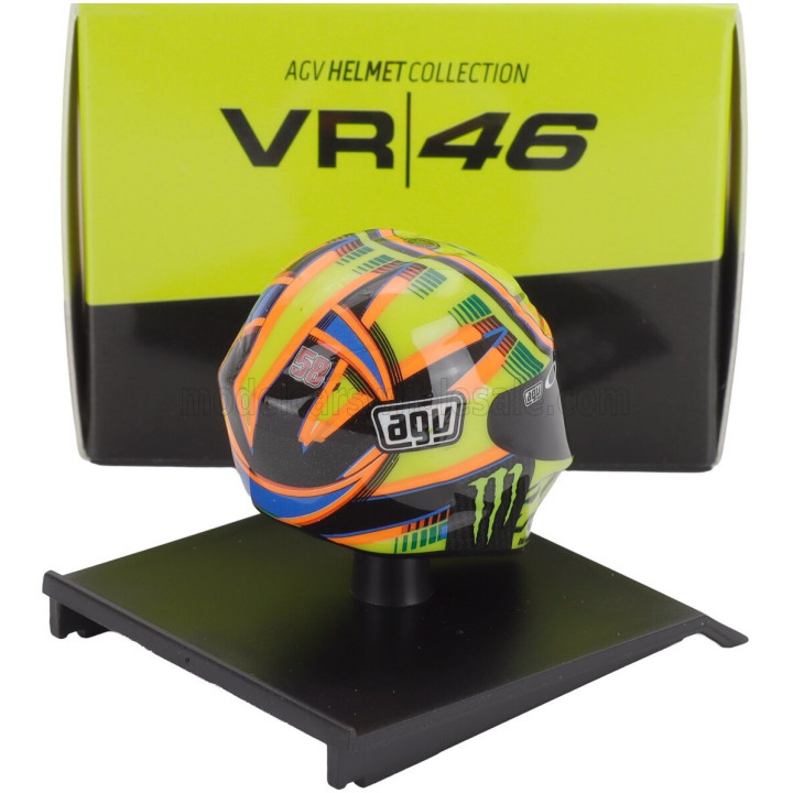 MINICHAMPS AGV CASCO HELMET VALENTINO ROSSI N 46 MOTOGP QATAR 2014 - VARIOUS 1/10