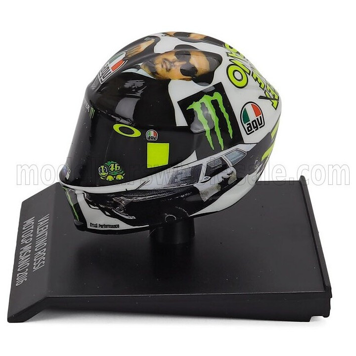 MINICHAMPS AGV CASCO HELMET VALENTINO ROSSI N 46 MOTOGP MISANO 2016 - VARIOUS 1/10