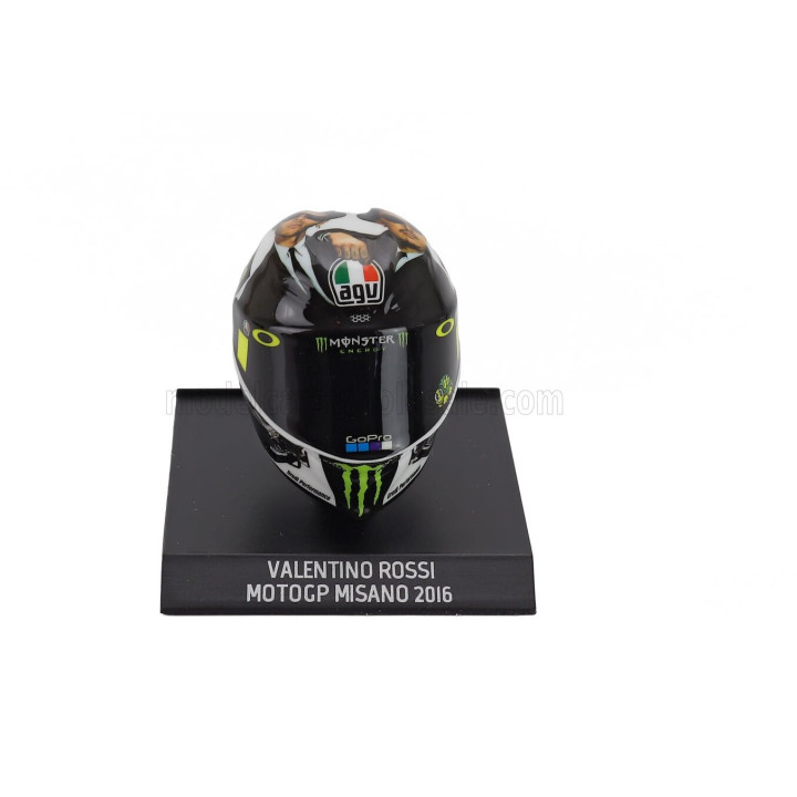 MINICHAMPS AGV CASCO HELMET VALENTINO ROSSI N 46 MOTOGP MISANO 2016 - VARIOUS 1/10