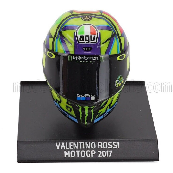 MINICHAMPS AGV CASCO HELMET VALENTINO ROSSI N 46 MOTOGP SEASON 2017 - VARIOUS 1/10