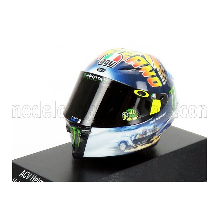 MINICHAMPS AGV CASCO HELMET MISANO MOTOGP 2018 VALENTINO ROSSI - VARIOUS 1/8
