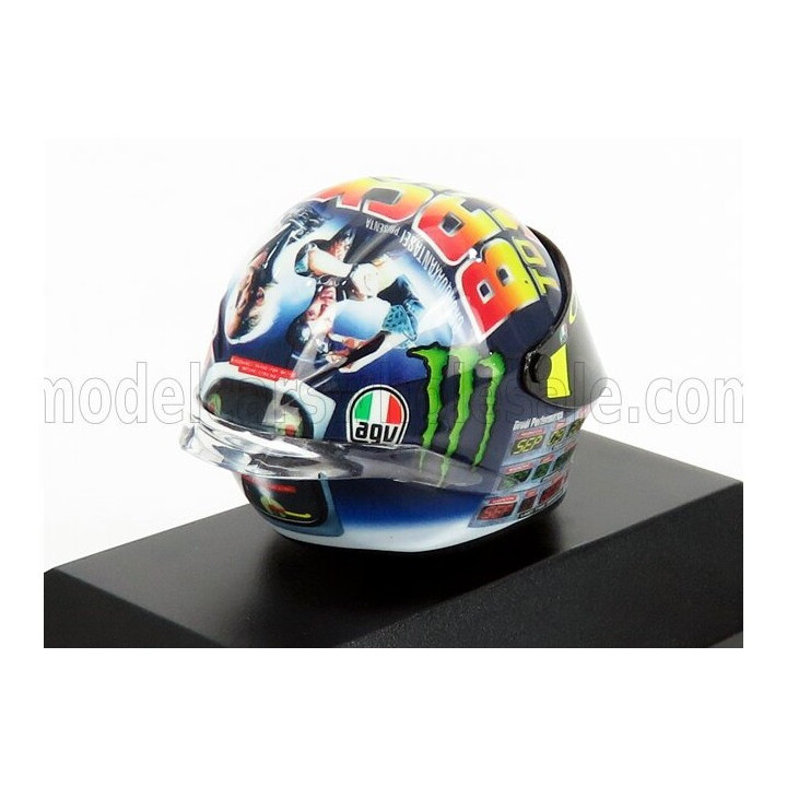 MINICHAMPS AGV CASCO HELMET MISANO MOTOGP 2018 VALENTINO ROSSI - VARIOUS 1/8