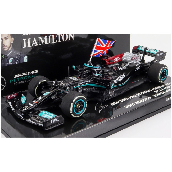 MINICHAMPS MERCEDES GP F1 W12 MERCEDES M12 EQ POWER+ TEAM AMG PETRONAS MOTORSPORT FORMULA ONE N 44 WINNER BRITISH SILVERSTONE