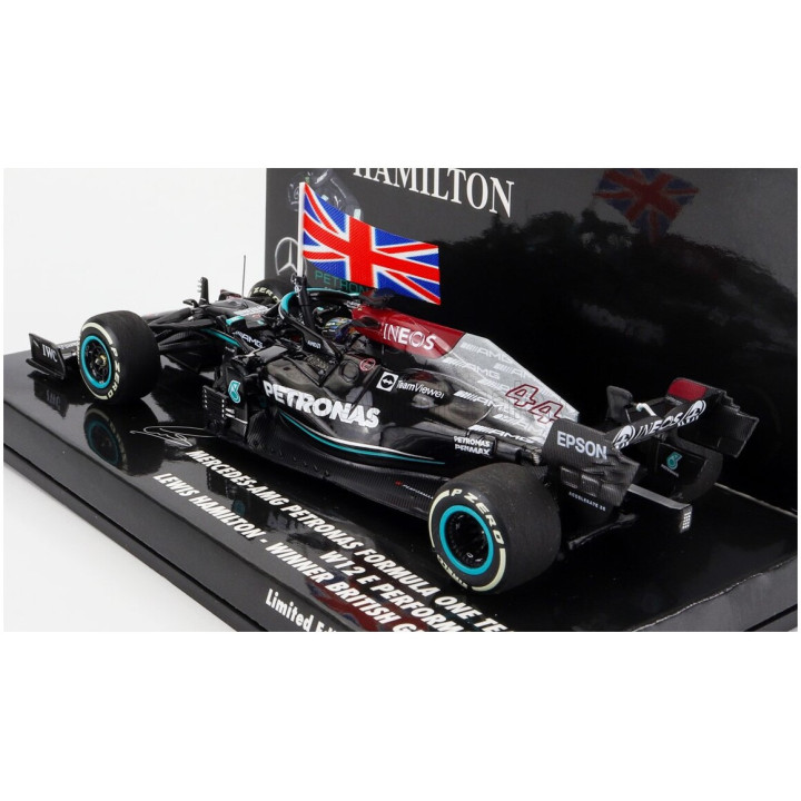 MINICHAMPS MERCEDES GP F1 W12 MERCEDES M12 EQ POWER+ TEAM AMG PETRONAS MOTORSPORT FORMULA ONE N 44 WINNER BRITISH SILVERSTONE
