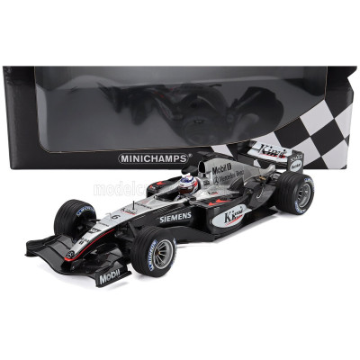 MINICHAMPS McLAREN F1 MP4/19 MERCEDES N 6 SEASON 2004 KIMI RAIKKONEN - BLACK SILVER 1/18